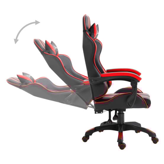 Gamingstol Röd Konstläder