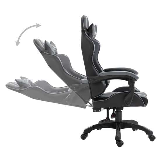 Gamingstol Grå Konstläder