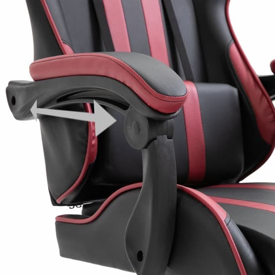 Gamingstol Vinröd Randig Konstläder