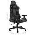Miniatyrbild 8 av 8: Snurrbar Gamingstol Svart Pvc