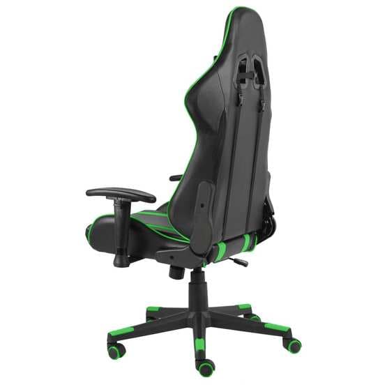 Snurrbar Gamingstol Grön/Svart Pvc