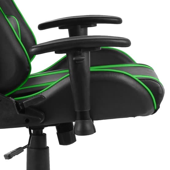 Snurrbar Gamingstol Grön/Svart Pvc