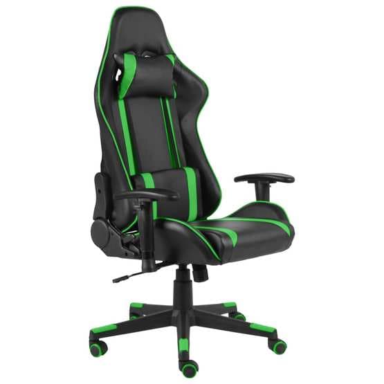 Snurrbar Gamingstol Grön/Svart Pvc
