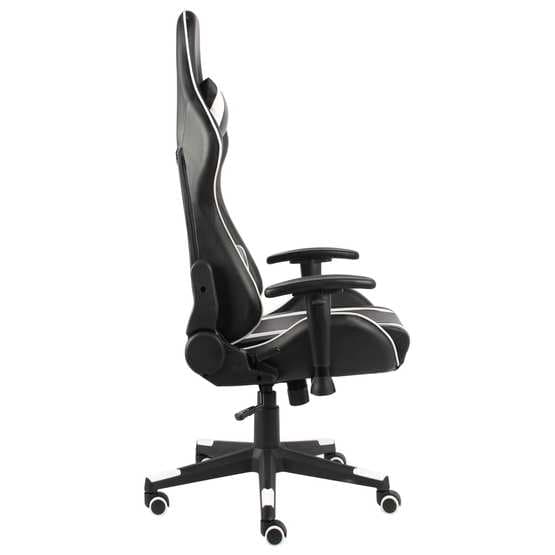 Snurrbar Gamingstol Vit/Svart Pvc