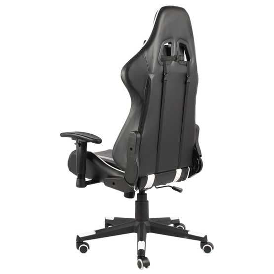 Snurrbar Gamingstol Vit/Svart Pvc