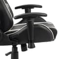 Miniatyrbild 6 av 8: Snurrbar Gamingstol Vit/Svart Pvc