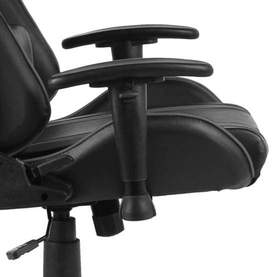 Snurrbar Gamingstol Grå/Svart Pvc