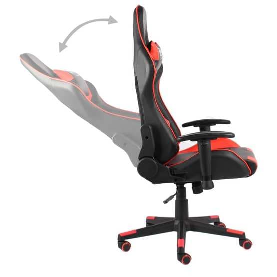 Snurrbar Gamingstol Röd Pvc