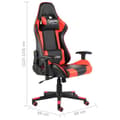 Miniatyrbild 8 av 8: Snurrbar Gamingstol Röd Pvc
