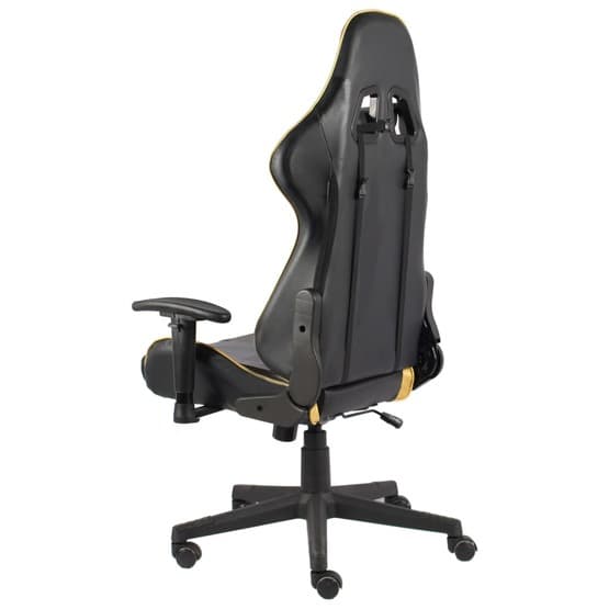 Snurrbar Gamingstol Guld Pvc