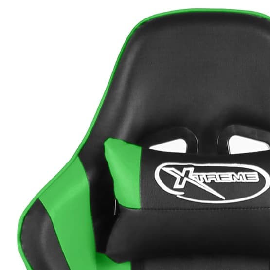 Snurrbar Gamingstol Grön Pvc