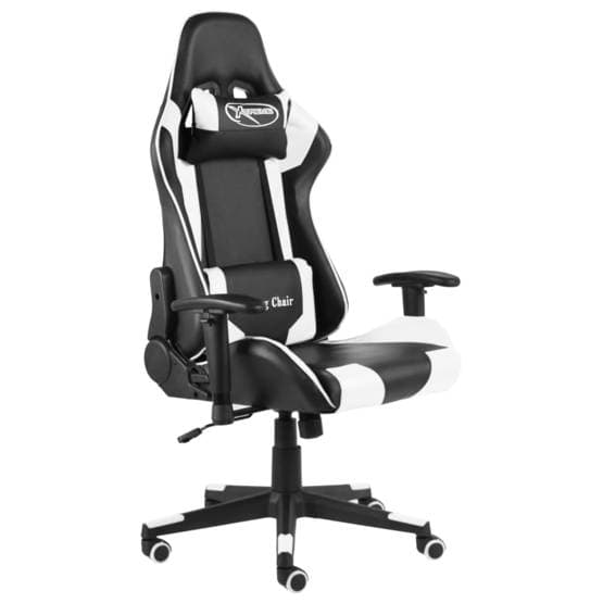 Snurrbar Gamingstol Vit Pvc