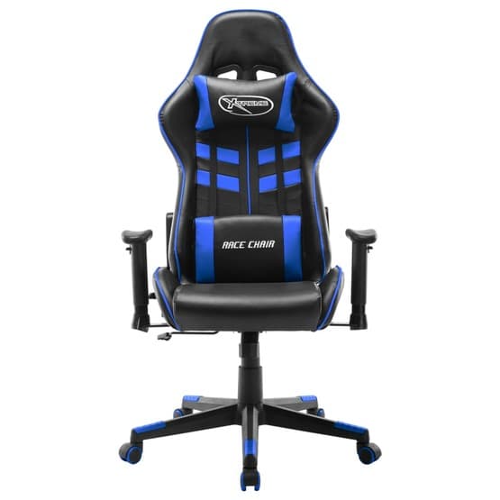 Gamingstol Svart Och Blå Konstläder