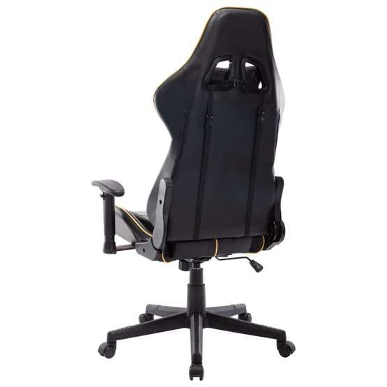 Gamingstol Svart Och Guld Konstläder