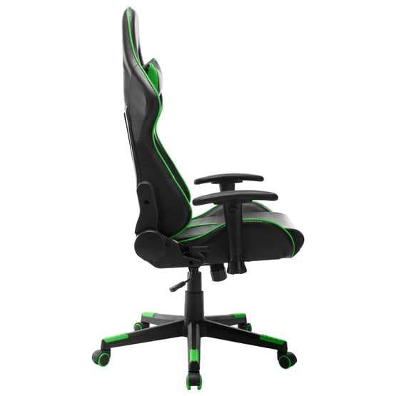 Gamingstol Svart Och Grön Konstläder