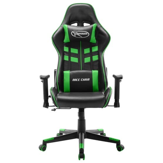 Gamingstol Svart Och Grön Konstläder