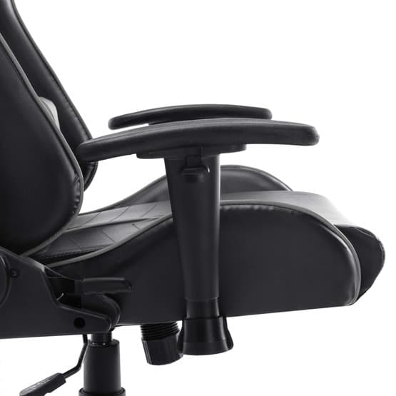 Gamingstol Svart Och Grå Konstläder