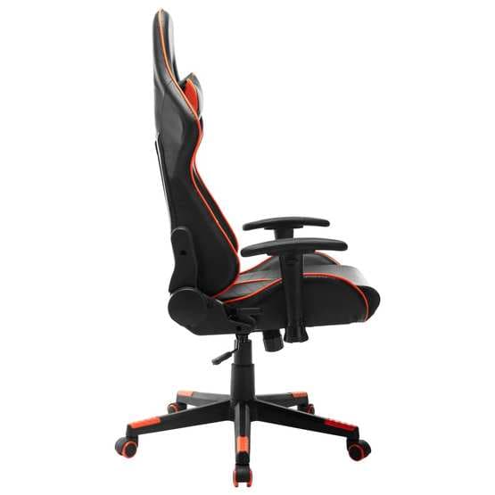 Gamingstol Svart Och Orange Konstläder