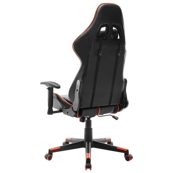 Gamingstol Svart Och Orange Konstläder