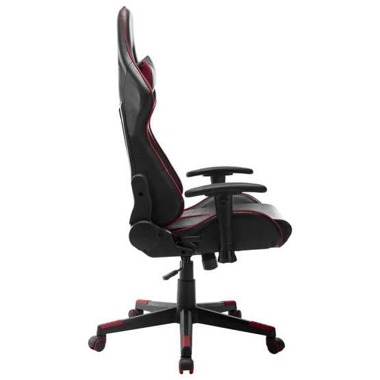 Gamingstol Svart Och Vinröd Konstläder
