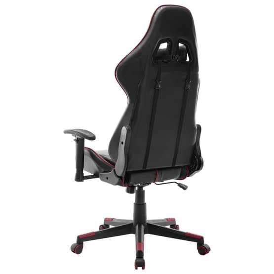 Gamingstol Svart Och Vinröd Konstläder