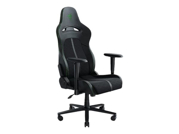 Razer Iskur X - Stol - armstöd - T-formad - konstläder, stål, EPU (elastomerpolyuretan) - svart/grön