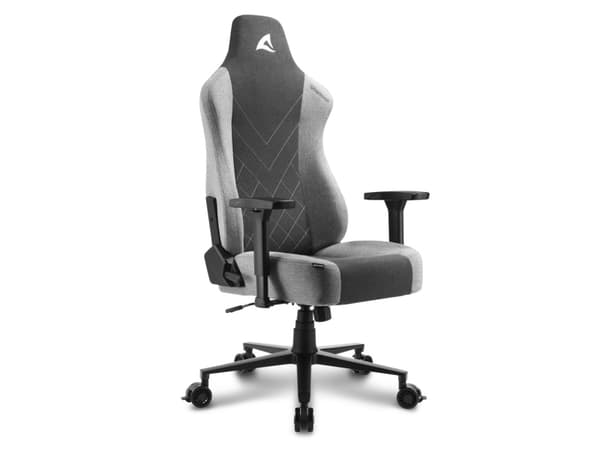 Sharkoon Skiller SGS30 - Spillestol - ergonomisk - høy bakside - armlener - T-formet - tipping - roterende - stoff, aluminiumslegering, høytetthets s