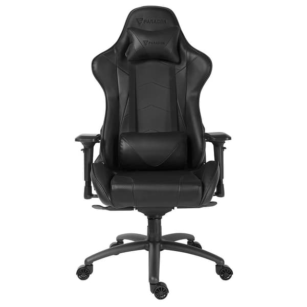 Paracon Knight Pro gamer stol inkl. Pute til nakke og lend svart.