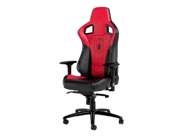 Noblechairs EPIC Spider-Man Edition - Spillestol - ergonomisk - armlener - T-formet - tipping - roterende - aluminium, nylon, polyuretan, stål, polyu