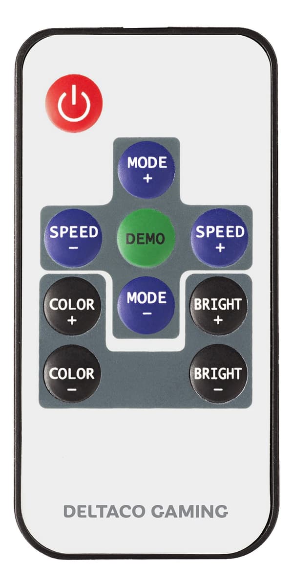 DELTACO GAMING DC220 stol med LED belysning