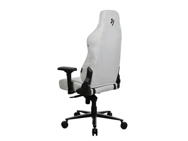 Arozzi Vernazza Supersoft - Stol - ergonomisk - armlener - T-formet - tipping - roterende - stoff - lysegrå