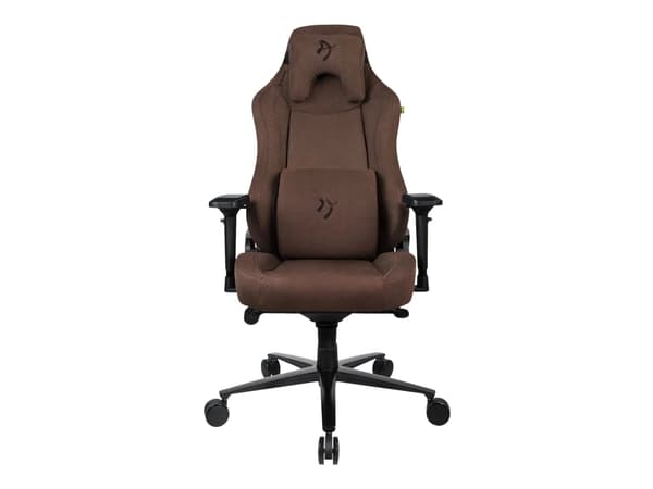 Arozzi Vernazza Supersoft - Stol - ergonomisk - armstöd - T-formad - lutning - svängtapp - tyg - brun