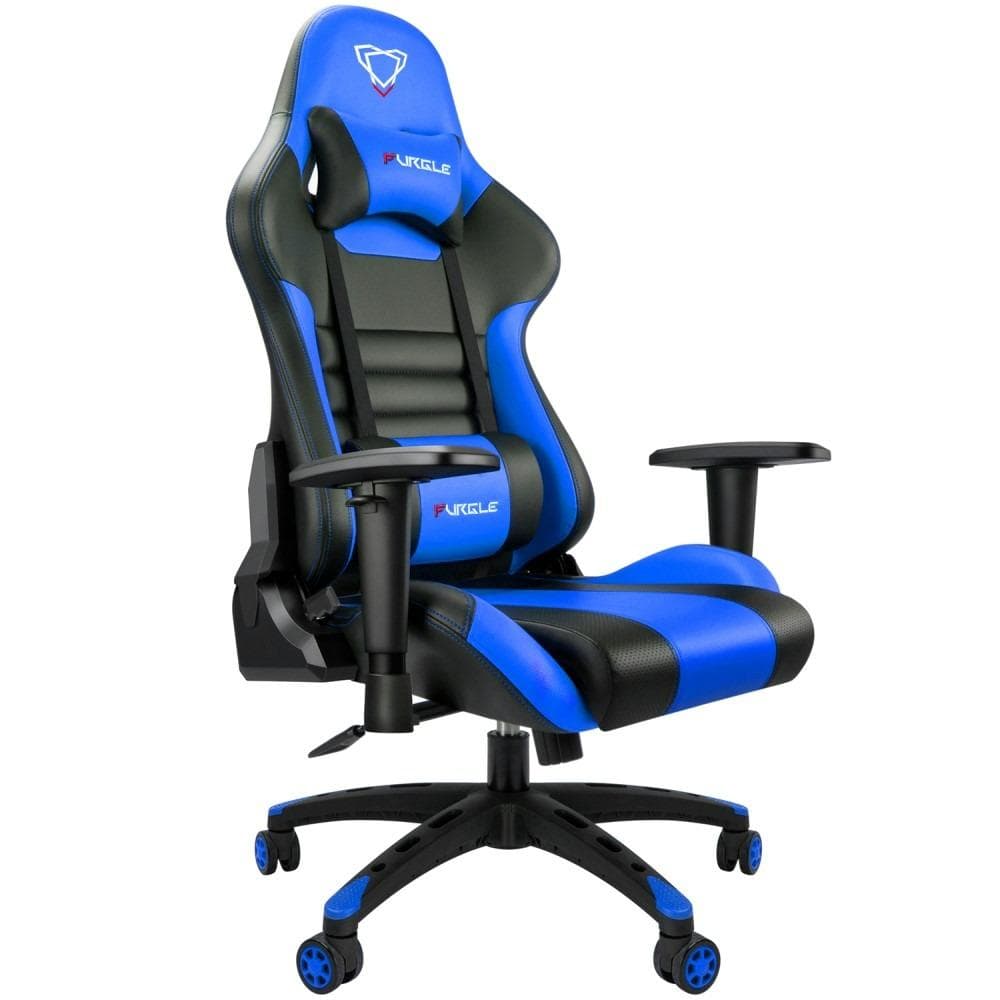 Svängbar stol - Game Chair Furgle - Hög komfort och super hållbar - Röd / vit - gåva