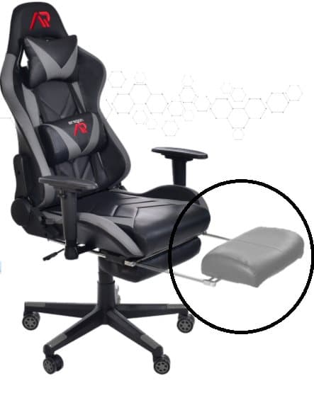 Pelituoli ergonominen valkoinen-harmaa-lime ECO-nahkainen työtuoli