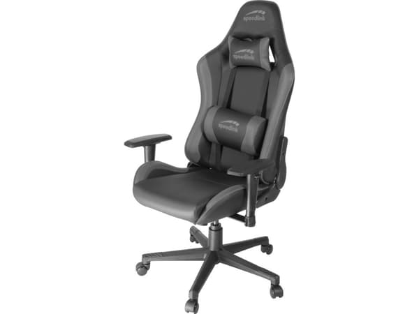 SPEEDLINK SL-660005-BKGY, PC-gamingstol, 150 kg, Polstret Sete, Polstret Rygg, Sort, Sort, Grå
