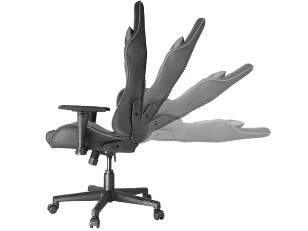 SPEEDLINK SL-660005-BKGY, PC-gamingstol, 150 kg, Polstret Sete, Polstret Rygg, Sort, Sort, Grå
