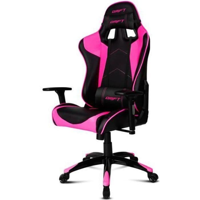 Drift Gaming stol DR300 Svart/Rosa