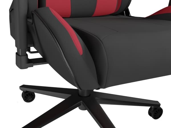 Genesis Nitro 720 - Spillestol - ergonomisk - armlener - T-formet - tipping - roterende - stoff, økolær - svart, rød
