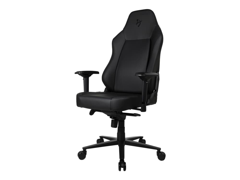 Arozzi Primo Premium - Stol - armstöd - T-formad - lutning - svängtapp - aluminium, frigolit, metallram, premium Italian leather - svart