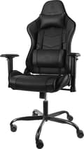 Miniatyrbild 1 av 9: DELTACO GAM-096 Gaming stol i konstläder - med nack- och ryggdyna - Svart