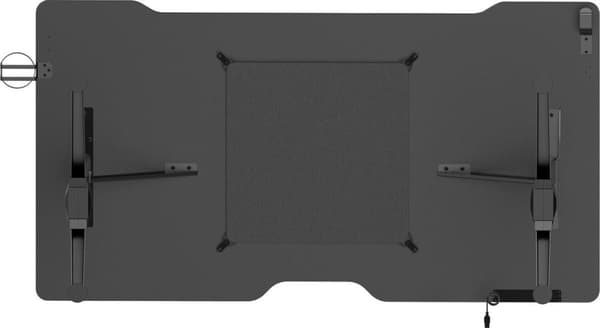 Deltaco Gaming DT420 RGB gaming skrivebord - hærdet glas bordplade og RGB belysning - sort