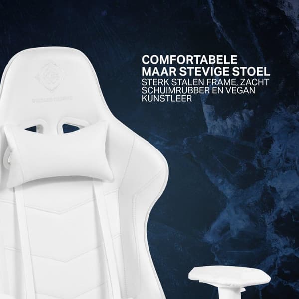 Deltaco Gaming WCH80 Gaming Stol - Vit