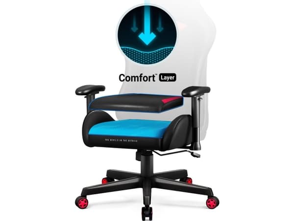 Diablo Chairs X-ST4RTER lenestol svart og rød