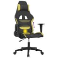 Miniatyrbild 7 av 11: vidaXL Gamingstol med massage svart och ljusgrön tyg