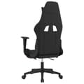 Miniatyrbillede 5 af 11: vidaXL gamingstol med massagefunktion + fodstøtte stof sort og rød