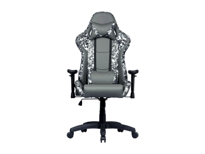 Cooler Master Caliber R1S Dark Knight CAMO - Stol - ergonomisk - armstöd - T-formad - lutning - svängtapp - polyuretan - svart kamo