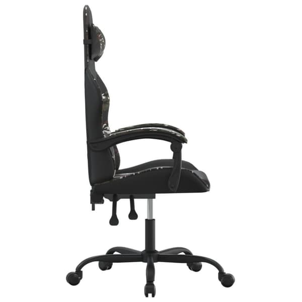 vidaXL drejelig gamingstol kunstlæder sort og camouflage