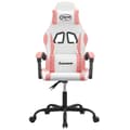 Miniatyrbillede 3 af 11: vidaXL drejelig gamingstol kunstlæder hvid og lyserød
