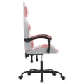 Miniatyrbillede 4 af 11: vidaXL drejelig gamingstol kunstlæder hvid og lyserød