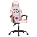 Miniatyrbillede 11 af 11: vidaXL drejelig gamingstol kunstlæder hvid og lyserød